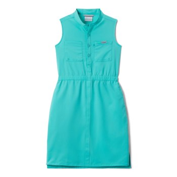 Columbia PFG Tamiami Sleeveless, Vestidos Azules Para Niña | 604789-XDU